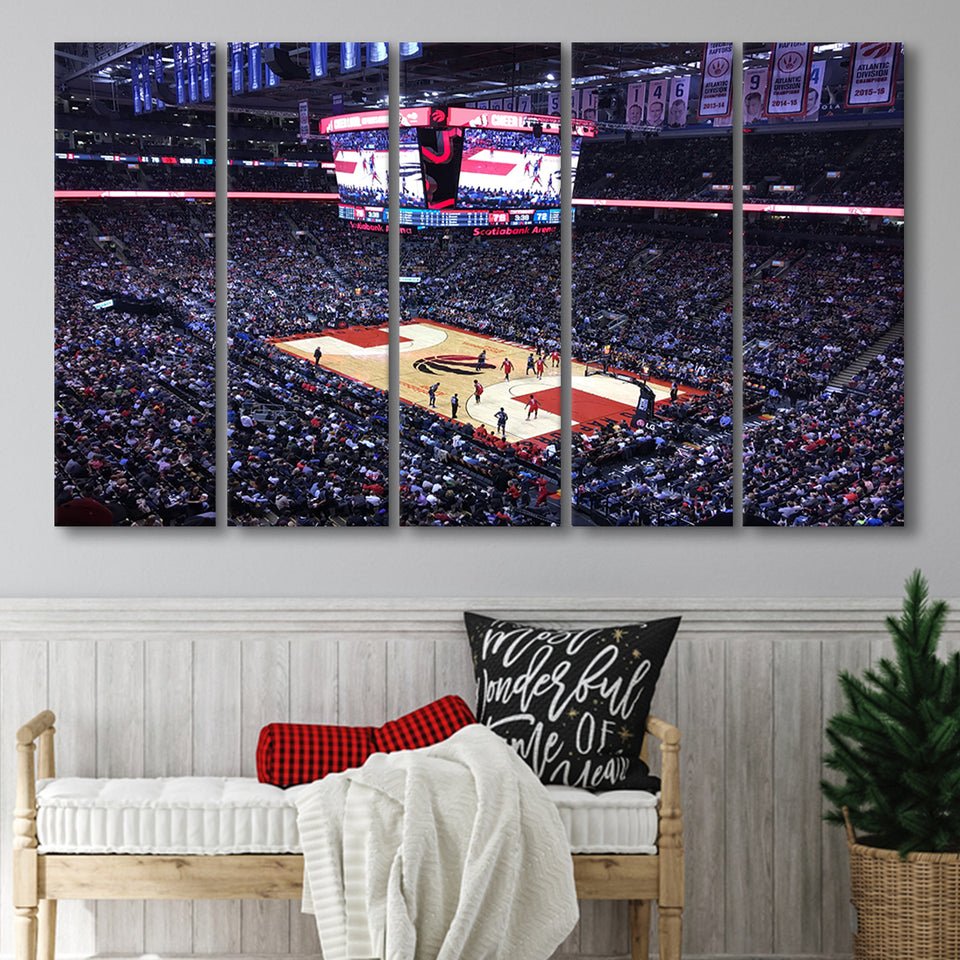 Scotiabank Arena in Toronto, Stadium Canvas, Sport Art, Gift for him, Multi Panels B, Canvas Prints Wall Art Decor