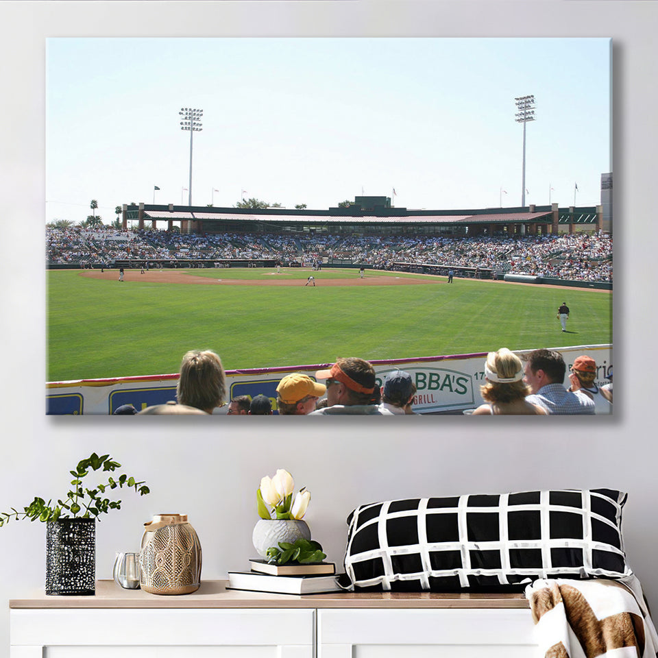 Scottsdale Scorpions Wall Art Scottsdale Stadium Canvas Prints Baseball,Sport Stadium Art Prints, Fan Gift, Wall Decor