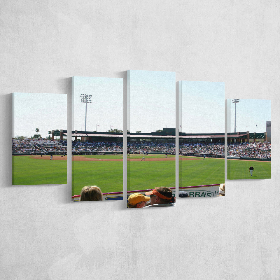 Scottsdale Scorpions Wall Art Scottsdale Stadium Canvas Prints Baseball,Multi Panels,Sport Stadium Art Prints, Fan Gift