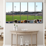 Scottsdale Scorpions Wall Art Scottsdale Stadium Canvas Prints Baseball,Multi Panels B,Sport Stadium Art Prints, Fan Gift
