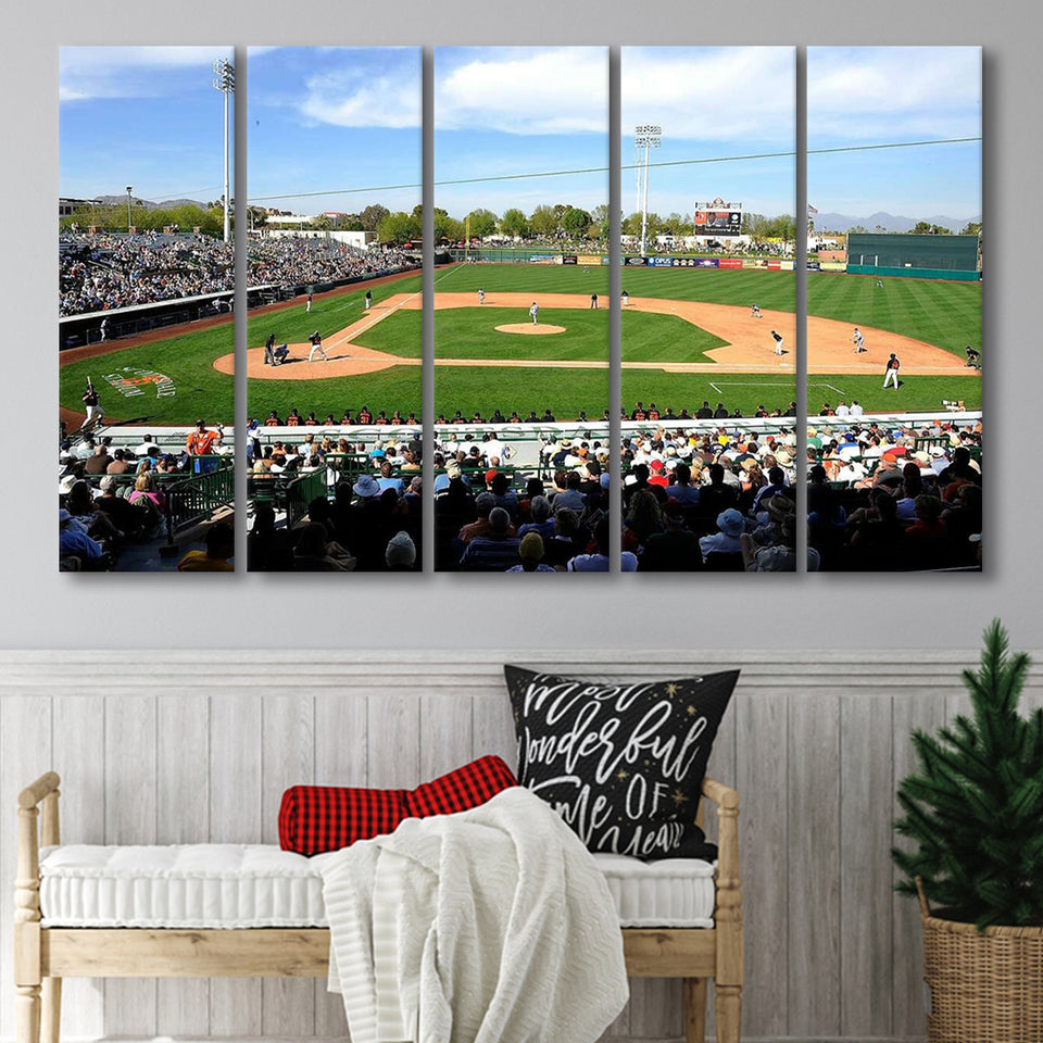 Scottsdale Stadium, Stadium Canvas, Sport Art, Gift for him, Multi Panels B, Canvas Prints Wall Art Decor