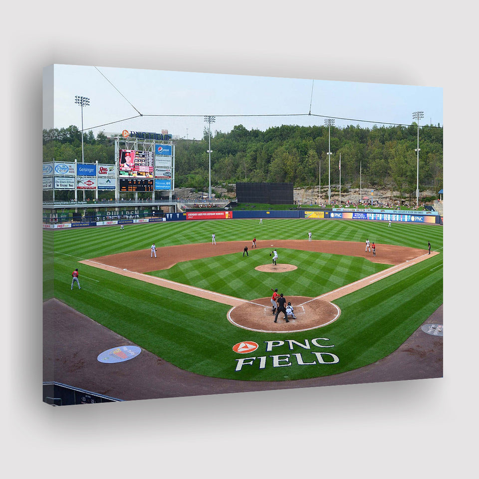 Scranton Wilkes Stadium Canvas Prints Barre RailRiders Wall Art PNC,Sport Stadium Art Prints, Fan Gift, Wall Decor
