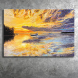 Sea Sunset Oil Painting Prints Canvas Prints Wall Art Home Decor