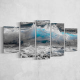 Sea Waves, Abstract Ocean Canvas Art Multi Panels,Canvas Prints Wall Art Home Decor
