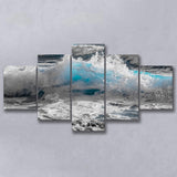 Sea Waves, Abstract Ocean Canvas Art Multi Panels,Canvas Prints Wall Art Home Decor
