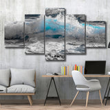Sea Waves, Abstract Ocean Canvas Art Multi Panels,Canvas Prints Wall Art Home Decor