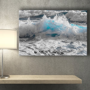 Sea Waves, Abstract Ocean Canvas Art Canvas Prints Wall Art Home Decor - Painting Canvas, Ready to hang