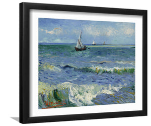 Seascape At Saintes-Maries-De-La-Mer By Vincent Van Gogh-Canvas art,Art Print,Frame art,Plexiglass cover