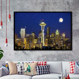Seattle Downtown 2 Framed Art Prints Wall Decor - Painting Prints, Framed Picture, Home Decor