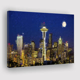 Seattle Downtown 2 Canvas Prints Wall Art Decor - Paiting Canvas, Art Prints, Wall Decor, For Sale