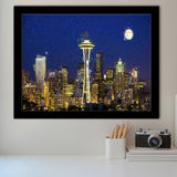 Seattle Downtown 2 Framed Art Prints Wall Decor - Painting Prints, Framed Picture, Home Decor