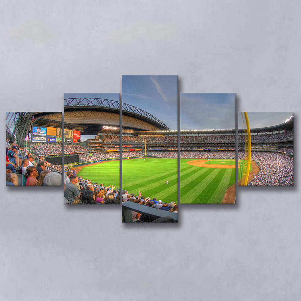 Seattle Mariners Stadium Canvas Prints T Mobile Park Wall Art Safeco,Multi Panels,Sport Stadium Art Prints, Fan Gift