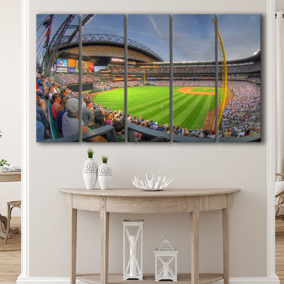 Seattle Mariners Stadium Canvas Prints T Mobile Park Wall Art Safeco,Multi Panels B,Sport Stadium Art Prints, Fan Gift