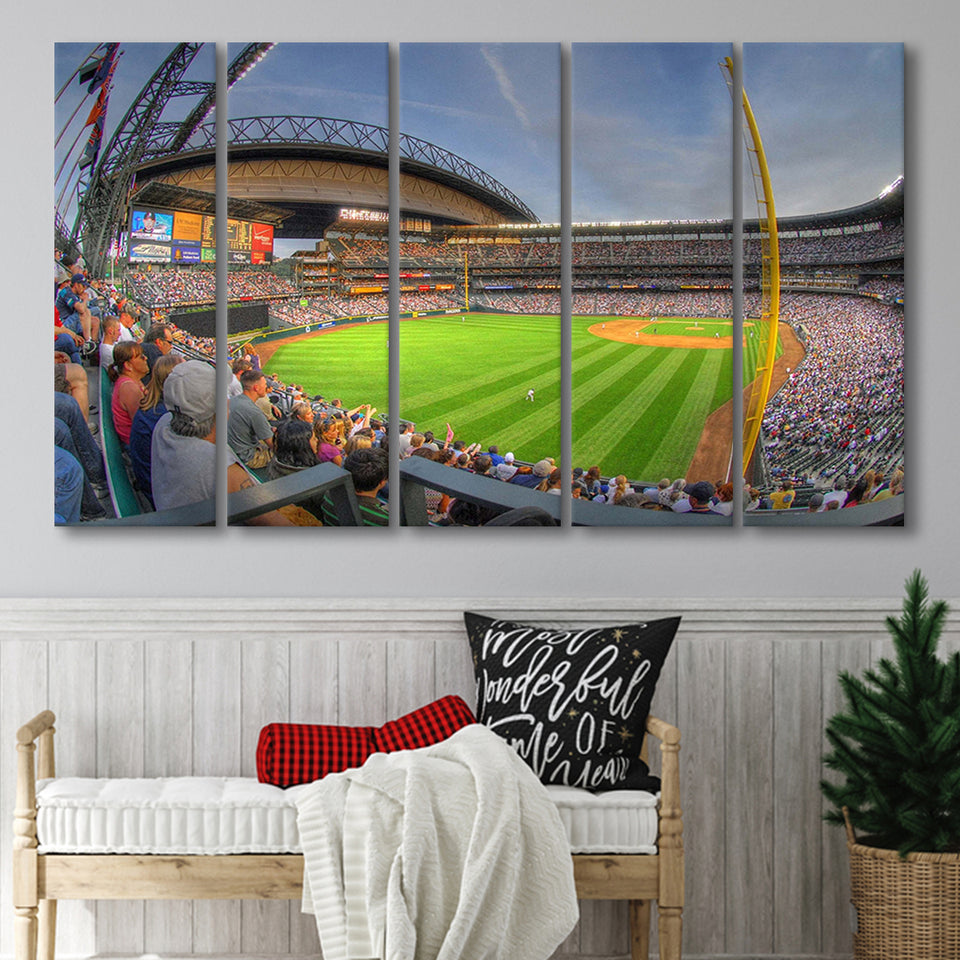 Seattle Mariners Stadium Canvas Prints T Mobile Park Wall Art Safeco,Multi Panels B,Sport Stadium Art Prints, Fan Gift