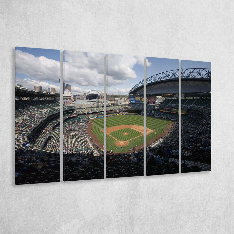 Seattle Mariners Stadium Canvas Prints T Mobile Park Wall Art Safeco,Multi Panels B,Sport Stadium Art Prints, Fan Gift