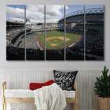 Seattle Mariners Stadium Canvas Prints T Mobile Park Wall Art Safeco,Multi Panels B,Sport Stadium Art Prints, Fan Gift