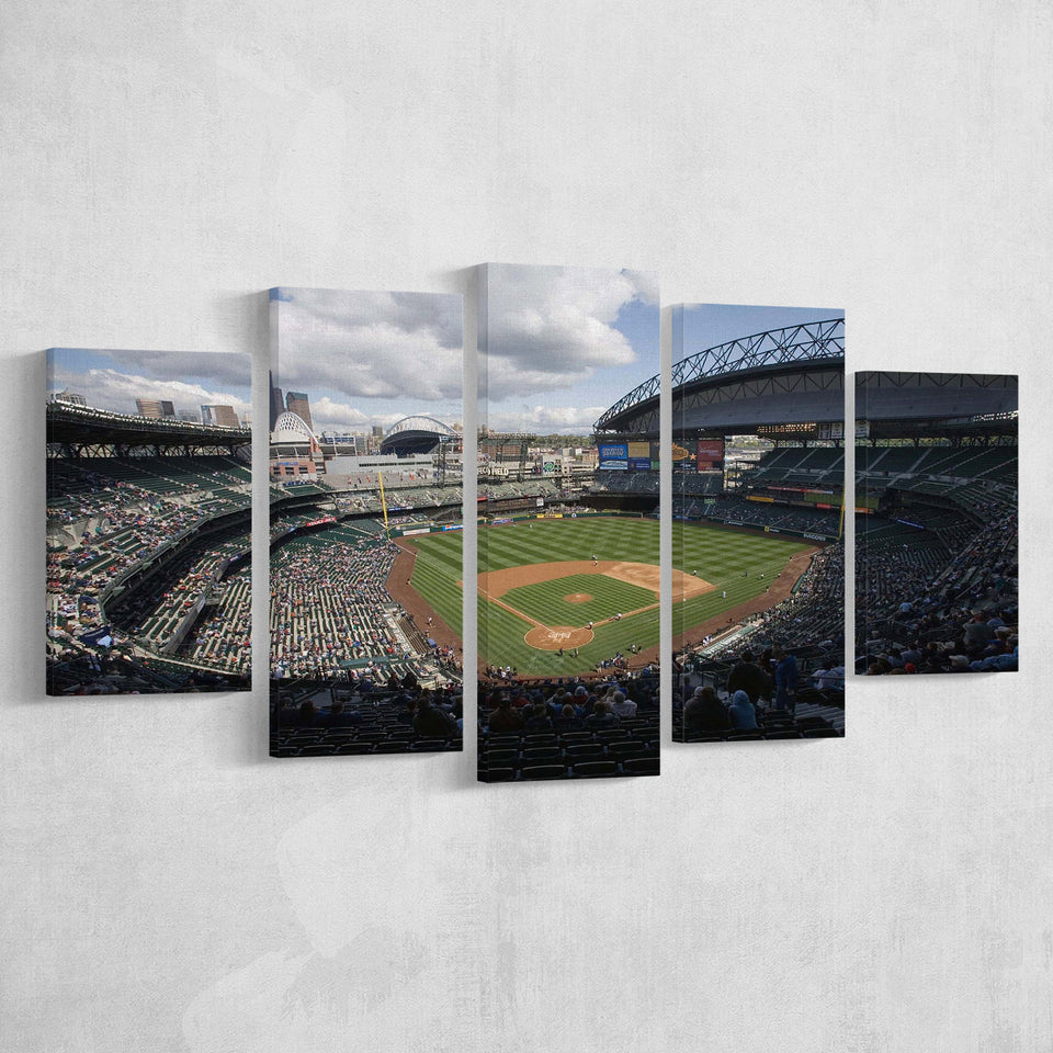 Seattle Mariners Stadium Canvas Prints T Mobile Park Wall Art Safeco,Multi Panels,Sport Stadium Art Prints, Fan Gift