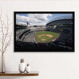 Seattle Mariners Stadium Framed Canvas Prints T Mobile Park Wall Art Safeco,Sport Stadium Art Prints, Fan Gift