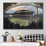 Seattle Seahawks Stadium Canvas Prints CenturyLink Field Wall Art Lumen,Sport Stadium Art Prints, Fan Gift, Wall Decor