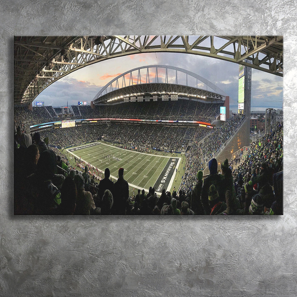 Seattle Seahawks Stadium Canvas Prints Stadium CenturyLink Field Wall Art Lumen,Sport Stadium Art Prints, Fan Gift, Wall Decor