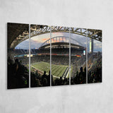 Seattle Seahawks Stadium Canvas Prints Stadium CenturyLink Field Wall Art Lumen,Multi Panels B,Sport Stadium Art Prints, Fan Gift