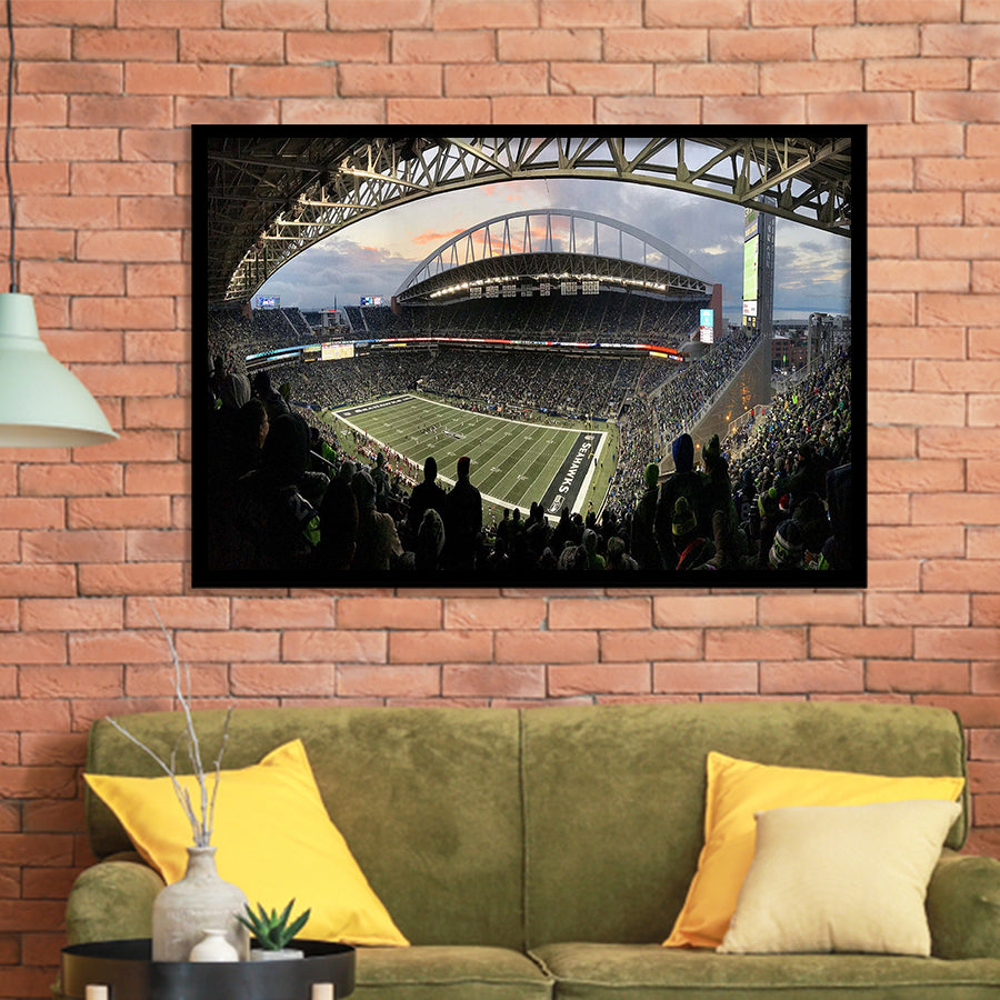 Seattle Seahawks Stadium Art Prints Stadium CenturyLink Field Wall Art Lumen,Sport Stadium Art Prints, Fan Gift, Wall Decor