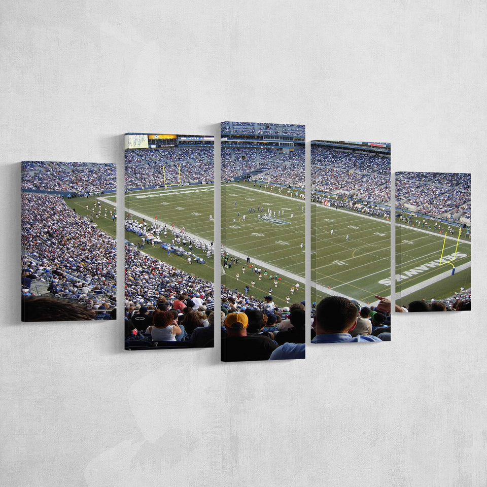 Seattle Seahawks Stadium Canvas Prints CenturyLink Field Wall Art Lumen,Multi Panels,Sport Stadium Art Prints, Fan Gift