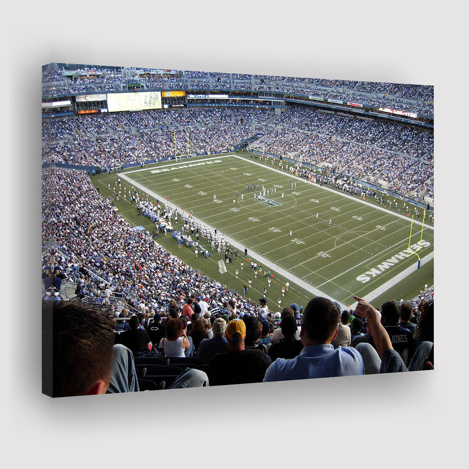 Seattle Seahawks Stadium Canvas Prints CenturyLink Field Wall Art Lumen,Sport Stadium Art Prints, Fan Gift, Wall Decor