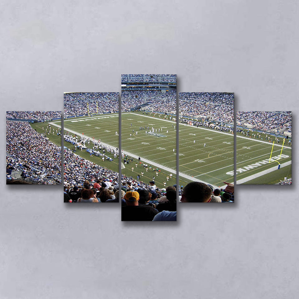 Seattle Seahawks Stadium Canvas Prints CenturyLink Field Wall Art Lumen,Multi Panels,Sport Stadium Art Prints, Fan Gift