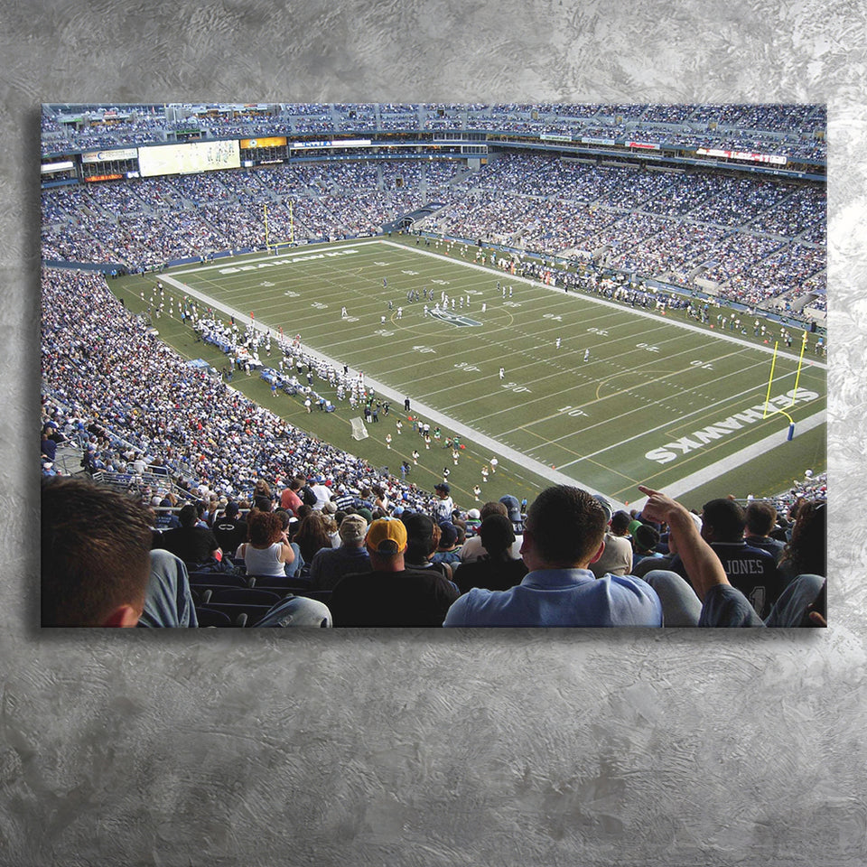 Seattle Seahawks Stadium Canvas Prints CenturyLink Field Wall Art Lumen,Sport Stadium Art Prints, Fan Gift, Wall Decor