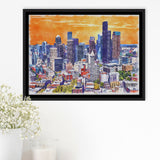 Seattle Watercolor Seattle Washington, Sport Art Prints Fan Gift, Framed Canvas Prints Wall Art Decor