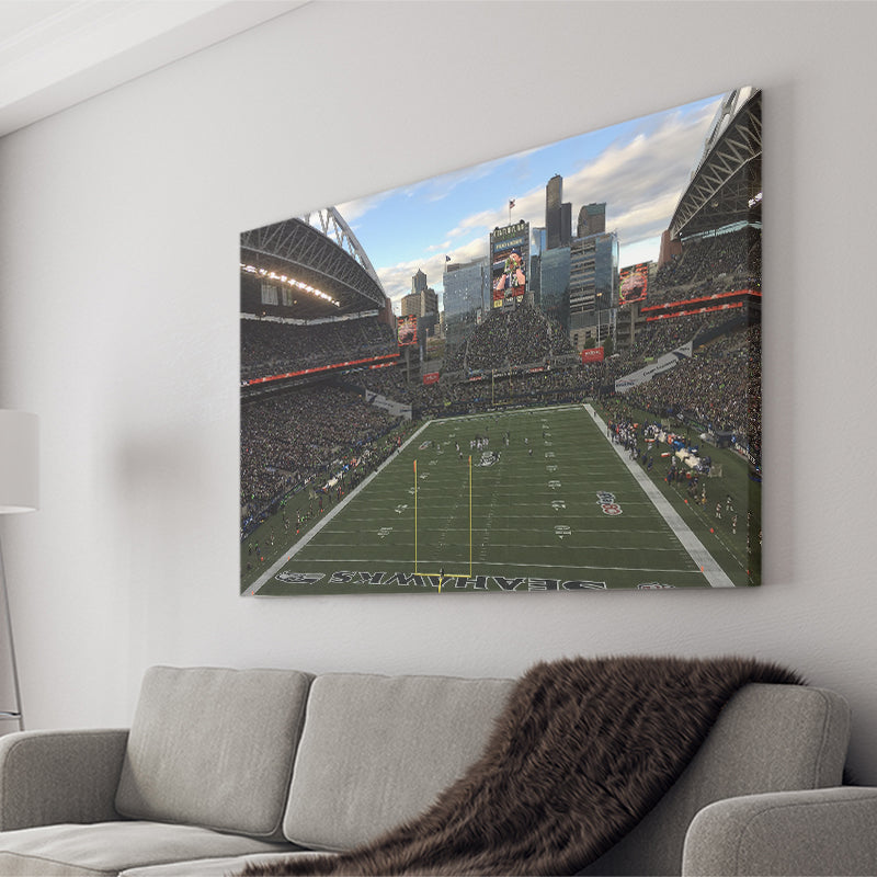 Seattles CenturyLink Field, Stadium Canvas, Sport Art, Gift for him, Fan Gift, Canvas Prints Wall Art Decor