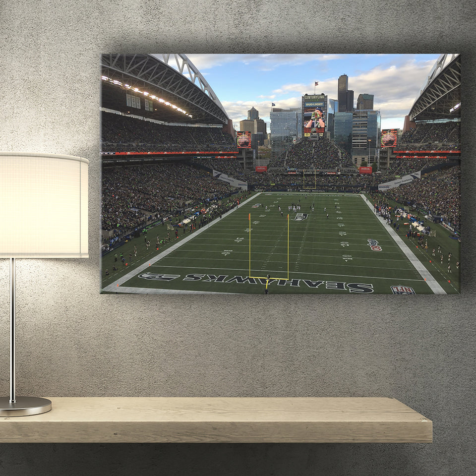 Seattles CenturyLink Field, Stadium Canvas, Sport Art, Gift for him, Fan Gift, Canvas Prints Wall Art Decor