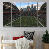 Seattles CenturyLink Field, Stadium Canvas, Sport Art, Gift for him, Multi Panels B, Canvas Prints Wall Art Decor