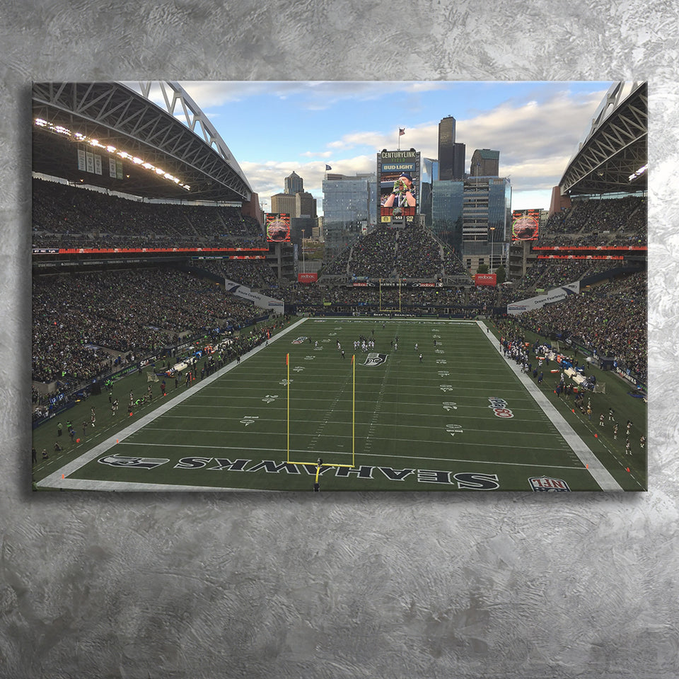 Seattles CenturyLink Field, Stadium Canvas, Sport Art, Gift for him, Fan Gift, Canvas Prints Wall Art Decor