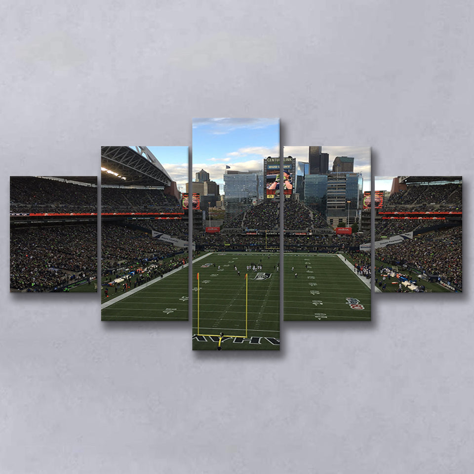Seattles CenturyLink Field, Stadium Canvas, Sport Art, Large Canvas, Multi Panels, Canvas Prints Wall Art Decor