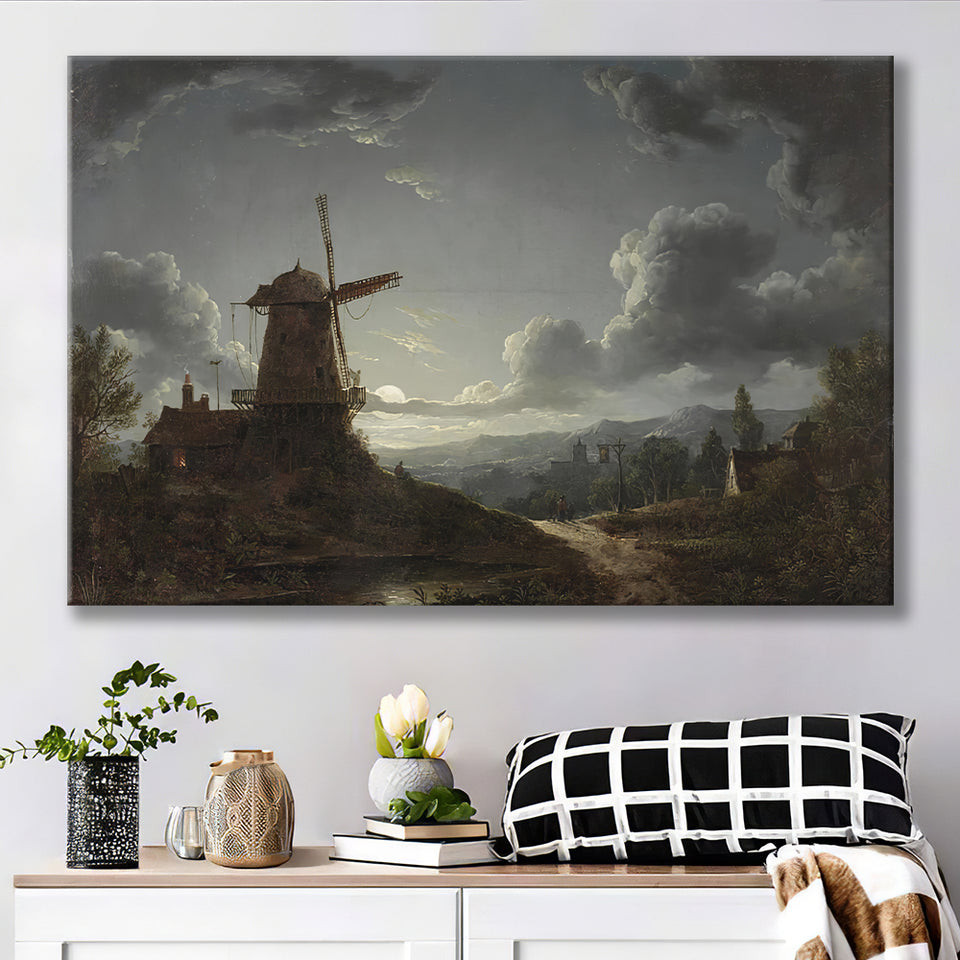 Sebastian Pether Landscape By Moonlight Canvas Prints Wall Art - Painting Canvas, Art Prints, Wall Decor