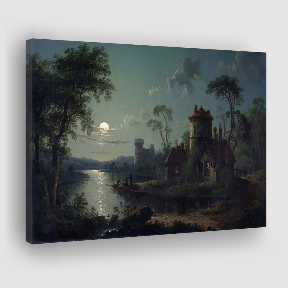 Sebastian Pether River Scene Canvas Prints Wall Art - Painting Canvas, Art Prints, Wall Decor