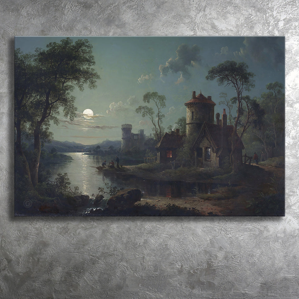 Sebastian Pether River Scene Canvas Prints Wall Art - Painting Canvas, Art Prints, Wall Decor