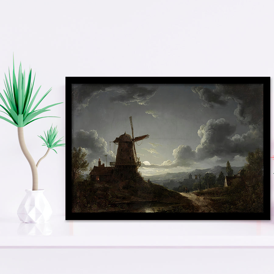 Sebastian Pether Landscape By Moonlight Framed Art Prints Wall Art Decor - Painting Prints, Framed Picture