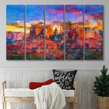 Sedona Arizona Usa Red Rock State 5 Pieces Extra Large Canvas Prints Wall Art Home Decor