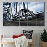 Semi Truck Canvas Wall Art Larger Canvas Art, 5 Piece Canvas Prints Wall Art Decor