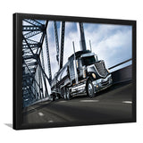 Semi Truck Canvas Wall Art Framed Art Prints, Wall Art,Home Decor,Framed Picture