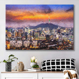Seoul View of Downtown Cityscape Canvas Prints Wall Art Decor - Paiting Canvas, Art Prints, Wall Decor, For Sale