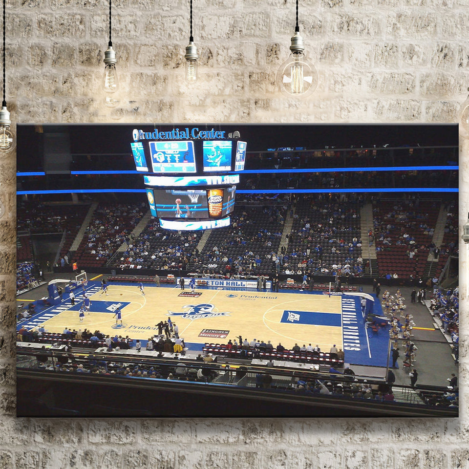 Seton Hall Pirates Stadium Canvas Prints Prudential Center Wall Art,Sport Stadium Art Prints, Fan Gift, Wall Decor