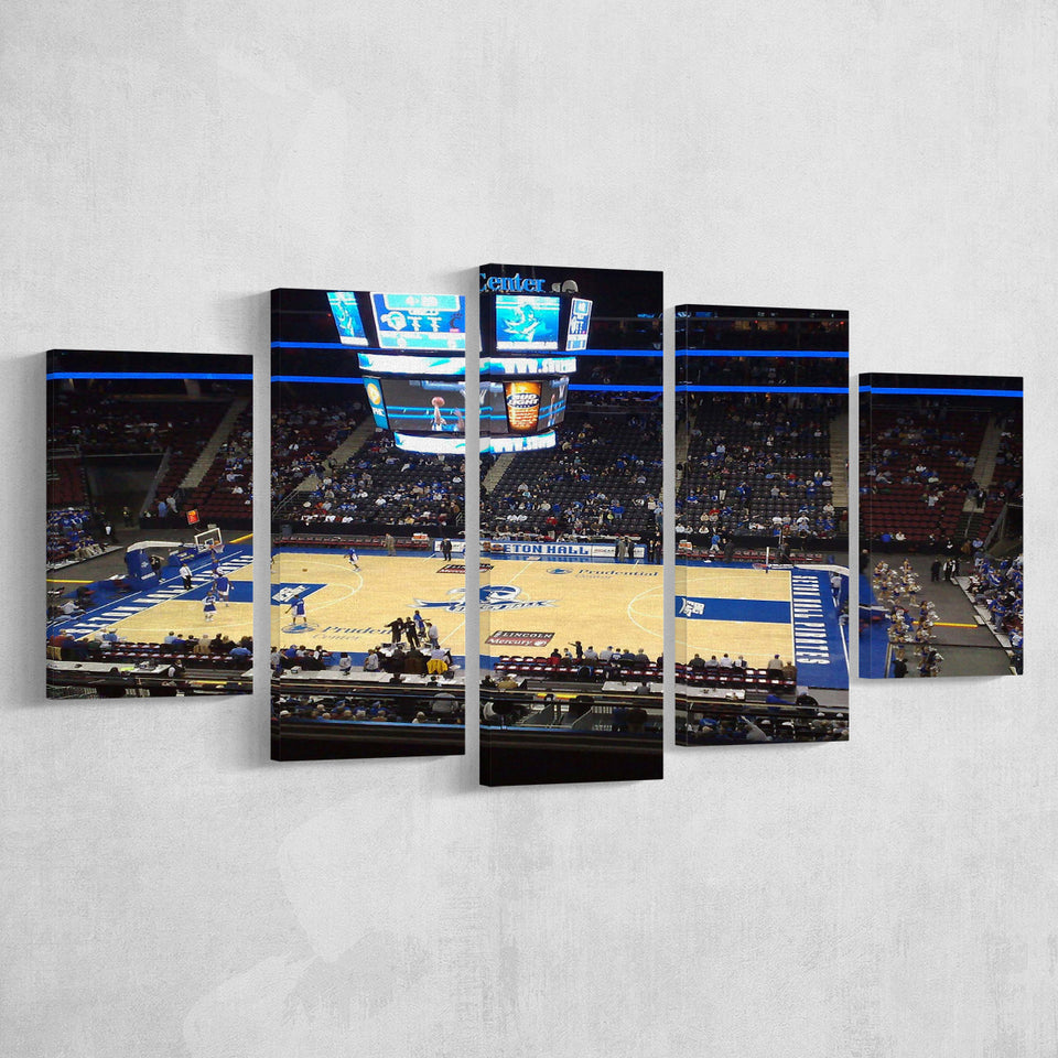 Seton Hall Pirates Stadium Canvas Prints Prudential Center Wall Art,Multi Panels,Sport Stadium Art Prints, Fan Gift