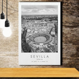 Sevilla, Spain Black And White Art Canvas Prints Wall Art Home Decor