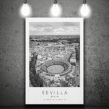 Sevilla, Spain Black And White Art Canvas Prints Wall Art Home Decor
