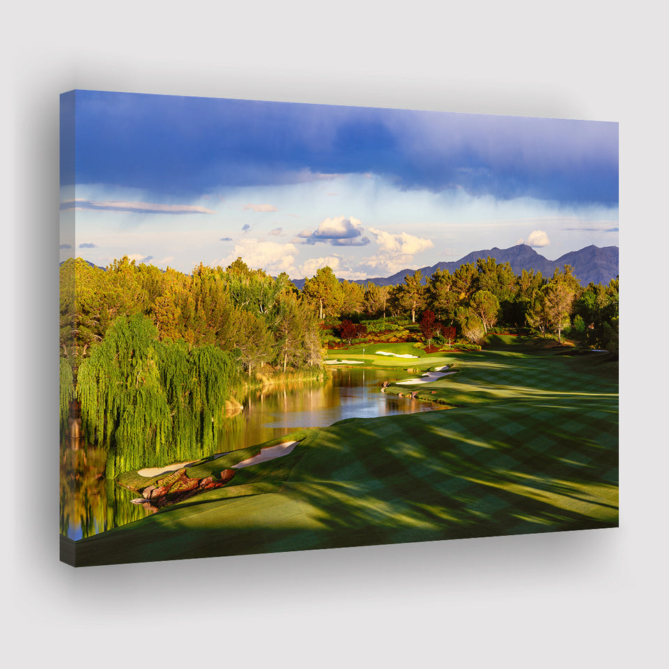 Shadow Creek Golf Club, Hole 04, North Las Vegas, Nevada, Golf Art Print, Golf Lover, Canvas Prints Wall Art Decor