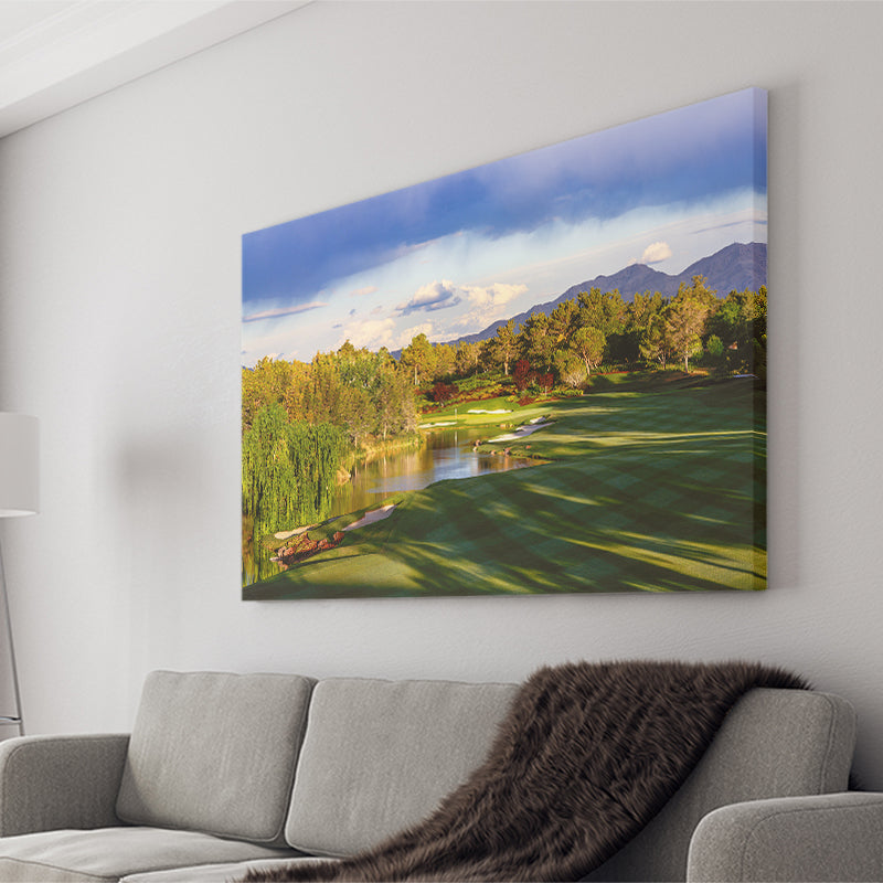 Shadow Creek Golf Club, Hole 04, North Las Vegas, Nevada, Golf Art Print, Golf Lover, Canvas Prints Wall Art Decor